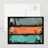 Grunge banners illustratie 2 briefkaart (Voorkant / Achterkant)