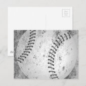 Grunge Baseball Briefkaart (Voorkant / Achterkant)