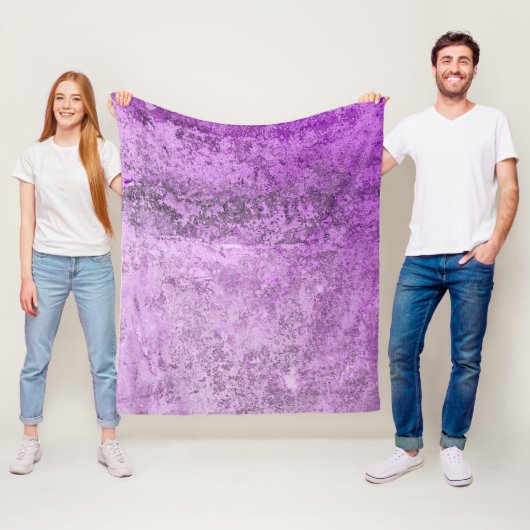 Grunge betontextuur fleece deken (In situ)