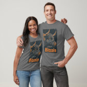 Grunge Bitcoin Bull Crypto Blockchain Design T-shirt (Unisex)
