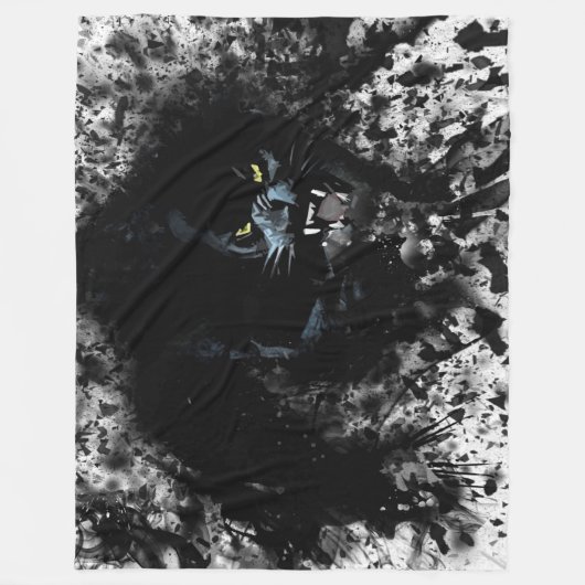 Grunge Black Panther Fleece Deken (Voorkant)
