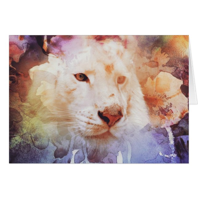 Grunge blanc Tigre (Devant horizontal)