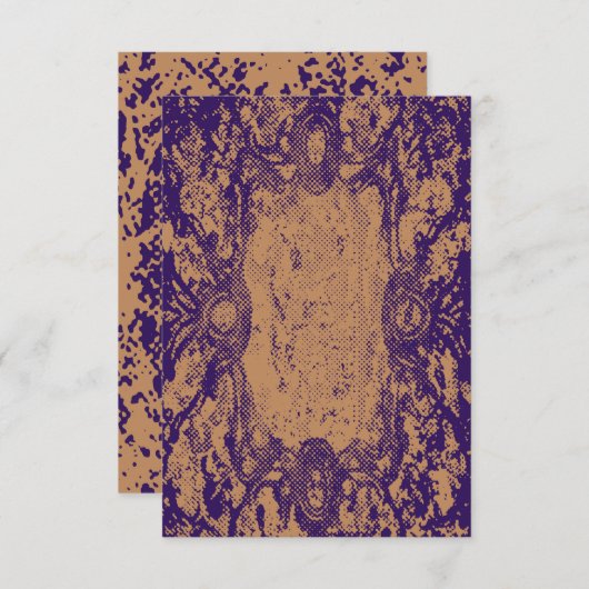Grunge Blank Invitation Kaart (Voorkant / Achterkant)