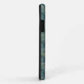 Grunge Blauw Groene Sterren Case-Mate iPhone Case (Achterkant/rechts)
