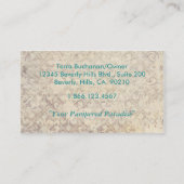 Grunge Blauwgroen Visitekaartje (Achterkant)