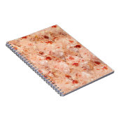 Grunge bloemenpatroon. Koraal achtergrond. Notitieboek (Rechterzijde)