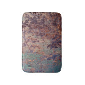 Grunge Blue Rusted Metal Pattern Badmat (Voorkant Verticaal)