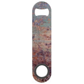 Grunge Blue Rusted Metal Pattern Speed Flessenopener (Voorkant)
