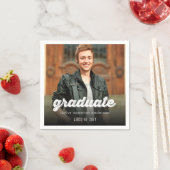 Grunge Bold Afstuderen Script Photo Graduation Par Servetten (Insitu)