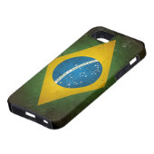 Grunge Braziliaanse vlag Case-Mate iPhone Case (Onderkant)