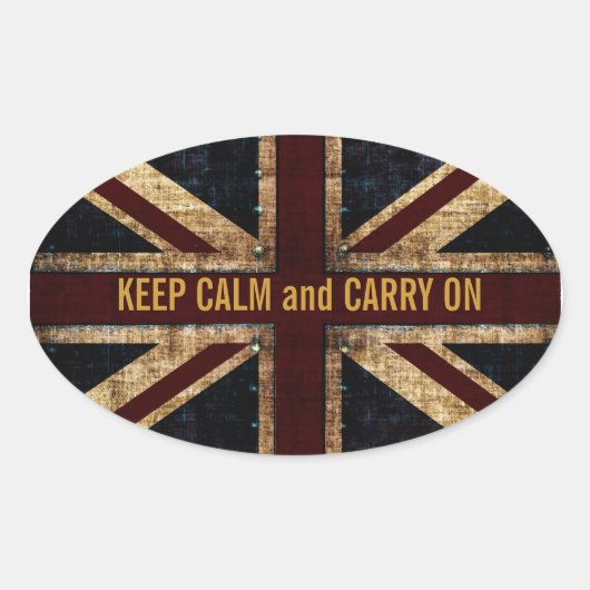 grunge Britse vlag sticker (Voorkant)