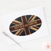 grunge Britse vlag sticker (Envelop)