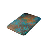 Grunge Bruin Blauw Bloemendecoratie Luxe Patroon Badmat (Gekanteld)