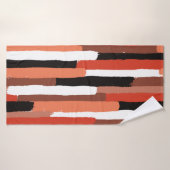 Grunge brushstrokies géométrique sans couture moti (Serviette de bain)