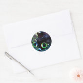 Grunge Bubbles Ronde Sticker (Envelop)
