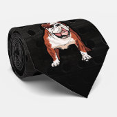Grunge Bulldog Stropdas (Opgerold)