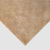 Grunge Burnt Sinaasappel Retro Tissuepapier (Detail)