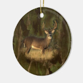 Grunge Camoflage Deer- Ornement (Gauche)