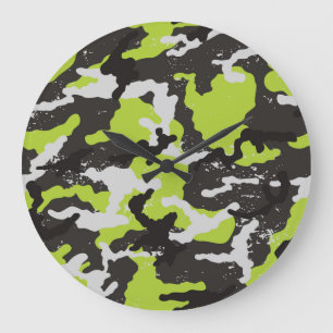 Grunge Camouflage  achtergrond Grote Klok