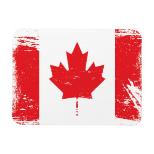 Grunge Canada Flag Magneet