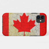 Grunge Canada vlag Case-Mate iPhone Case (Achterkant (horizontaal))