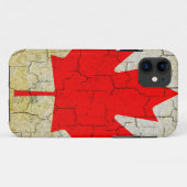 Grunge Canadese vlag Case-Mate iPhone Case (Achterkant (horizontaal))
