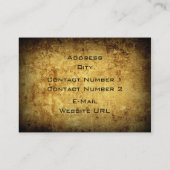 Grunge Carte de visite (Dos)