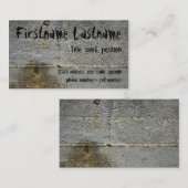 Grunge Carte de visite (Devant / Derrière)