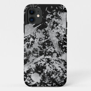 Grunge Chaos™ Black en White Paint iPhone 5 Hoes