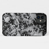 Grunge Chaos™ Black en White Paint iPhone 5 Hoesje (Achterkant (horizontaal))
