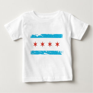 Grunge Chicago Flag