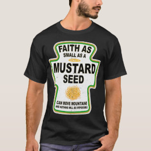 Grunge Christelijk Seed of Mustard Faith Jesus Shi T-shirt