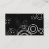 Grunge cirkels - wit visitekaartje (Achterkant)