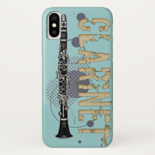 Grunge Clarinet iPhone X Hoesje