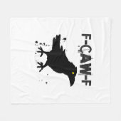 Grunge Coffee F Caw F Crow Humor Creative Style Fleece Deken (Voorkant (Horizontaal))