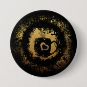Grunge Coffee Ronde Button 7,6 Cm (Voorkant)