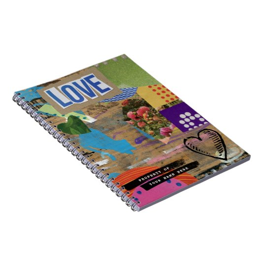 Grunge Collage Creative Custom Carnet (Côté Droit)