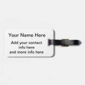 Grunge Colorado Flag Bagagelabel (Achterkant horizontaal)