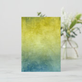 Grunge Colors - Yellow & Blue Save The Date (Staand voorkant)