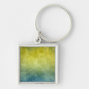 Grunge Colors - Yellow & Blue Sleutelhanger