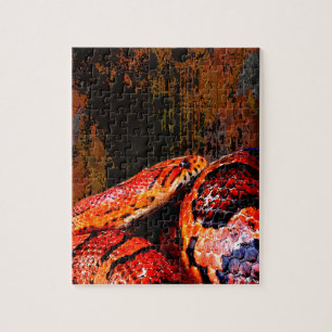 Grunge Corn Snake Coiled Legpuzzel