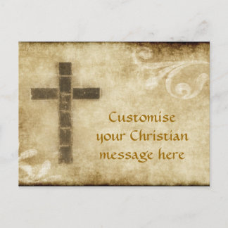 Grunge Cross #2 - Carte postale Papier horizontal