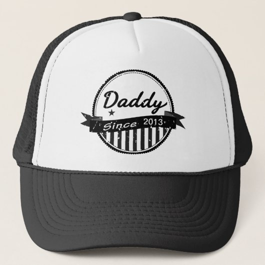 Grunge Daddy Sinds 2013 Banner Circle Trucker Pet (Voorkant)
