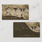 Grunge Damask Print Visitekaartje (Voorkant / Achterkant)