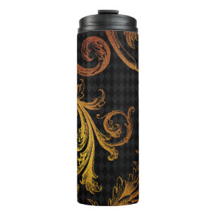 Grunge Damask Thermosbeker