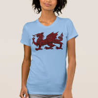 Grunge de dragon de Gallois - T-shirt de dames