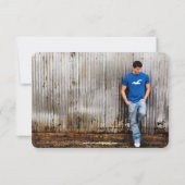 Grunge décontracté - Faire-part 3x5 (Dos)