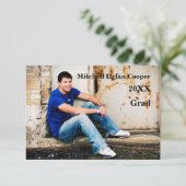 Grunge Décontracté - Faire-part de 3x5 (Debout devant)