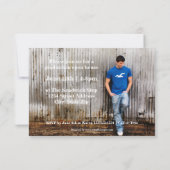 Grunge Décontracté - Faire-part de 3x5 (Dos)