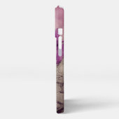 Grunge  Deep Magenta iPhone Hoesje (Linkerkant)